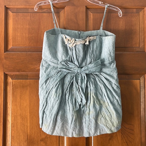 Robert Rodriguez Bow Cami Light Blue  Size 6 - Picture 1 of 9